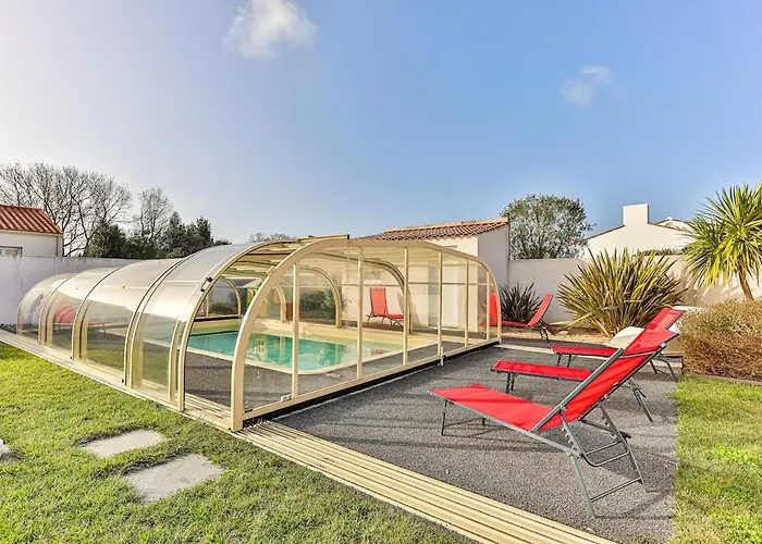 Charmante Maison Cosy Avec Piscine, Dome & Parking Semesterbostad